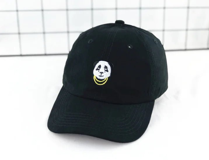 PANDA ACCENT GOLD CHAIN CAP