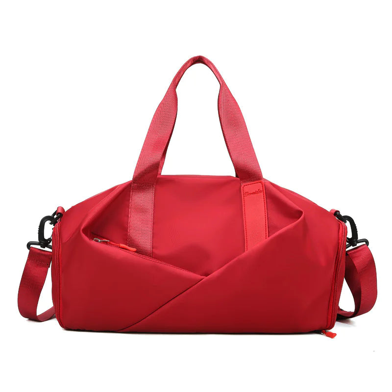SPORTY NYLON GYM DUFFEL